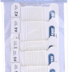 106A-120 Silk Thread, Variety Pack, Sizes 1x02, 2x04, 2X06, 2 Meters Each with N